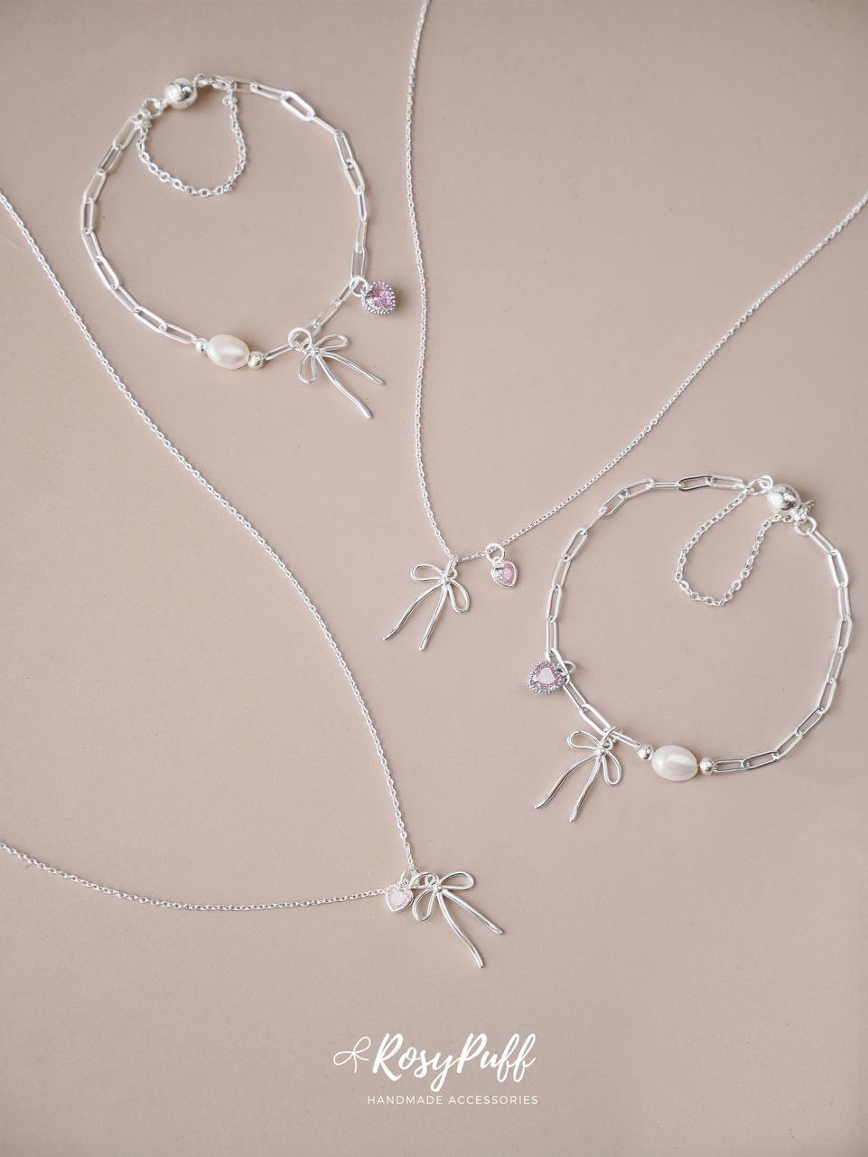 Ribbon Sweet Heart Bracelet