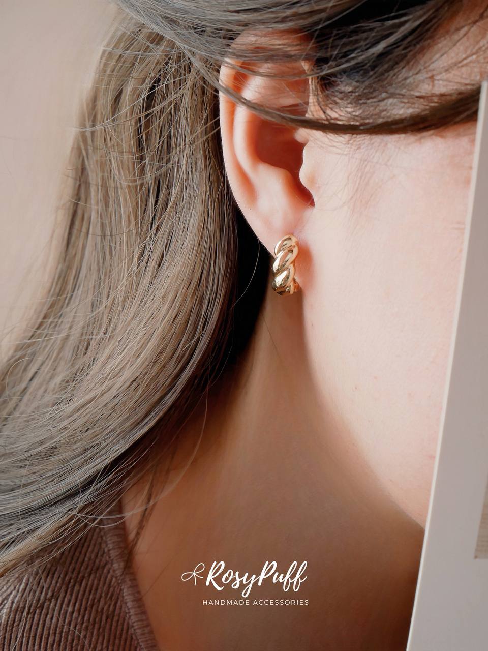 Gold Braided Earrings