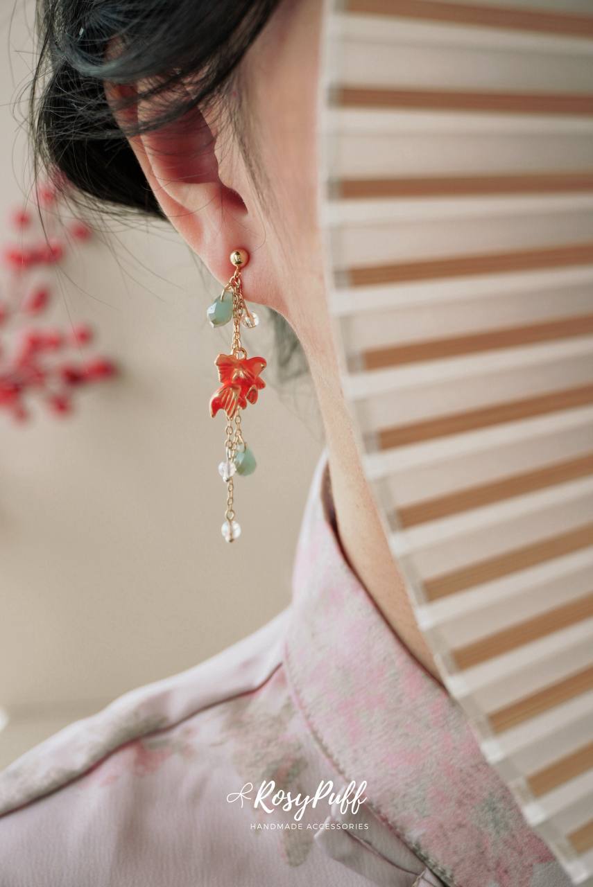 Goldfish Bubbles Earrings