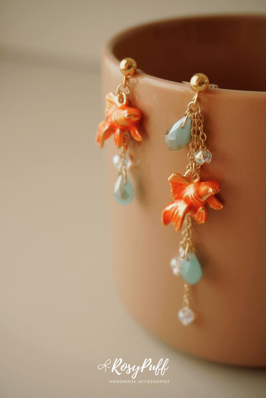 Goldfish Bubbles Earrings