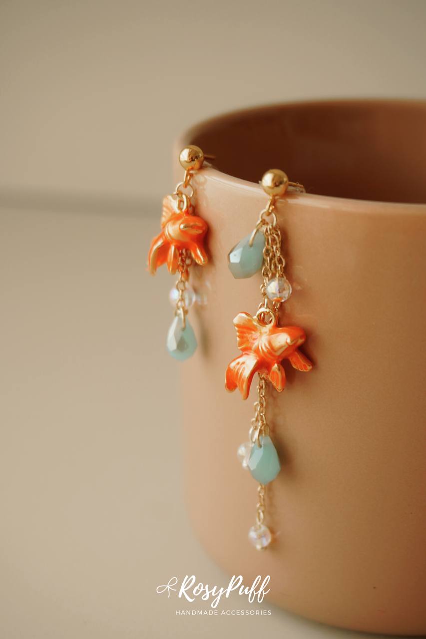 Goldfish Bubbles Earrings