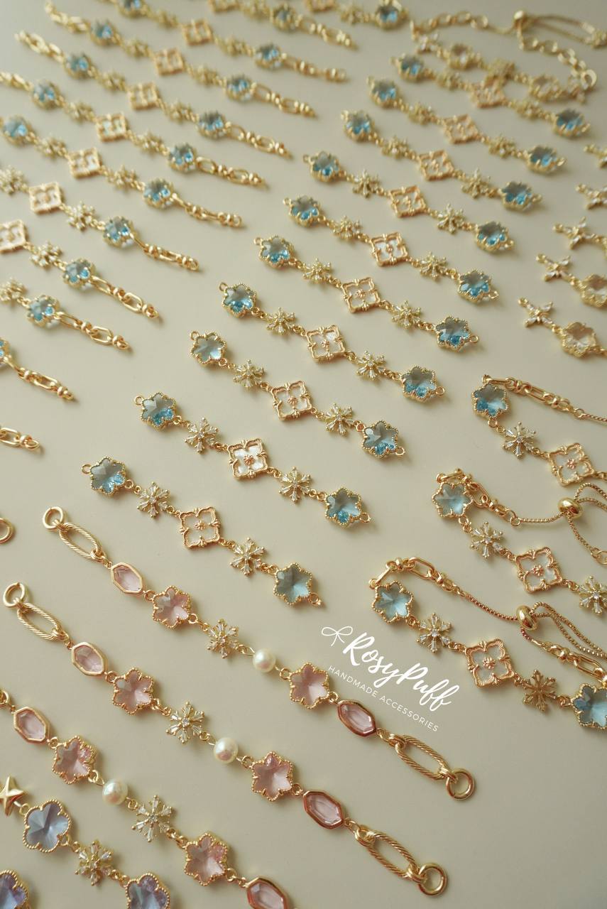 Snowy Stardust Gems In Pink