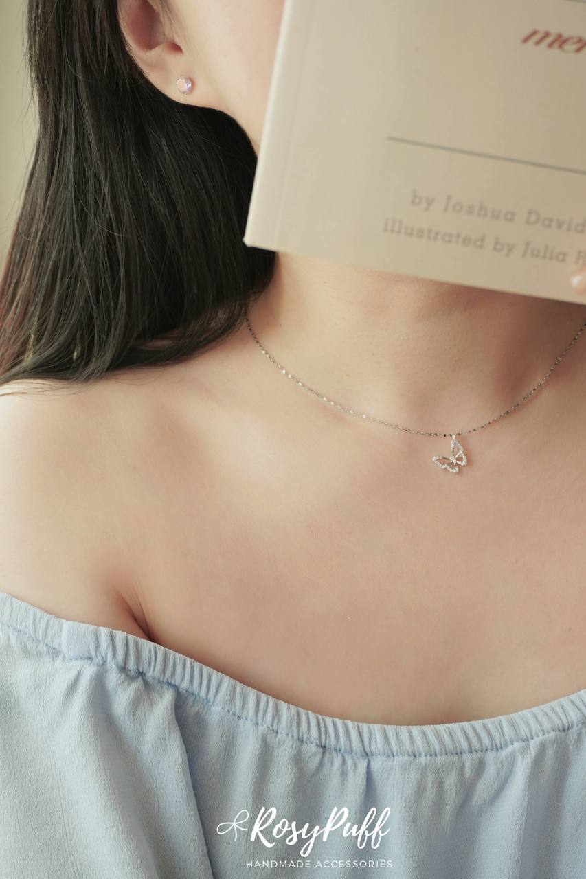 Butterfly Kisses In Silver