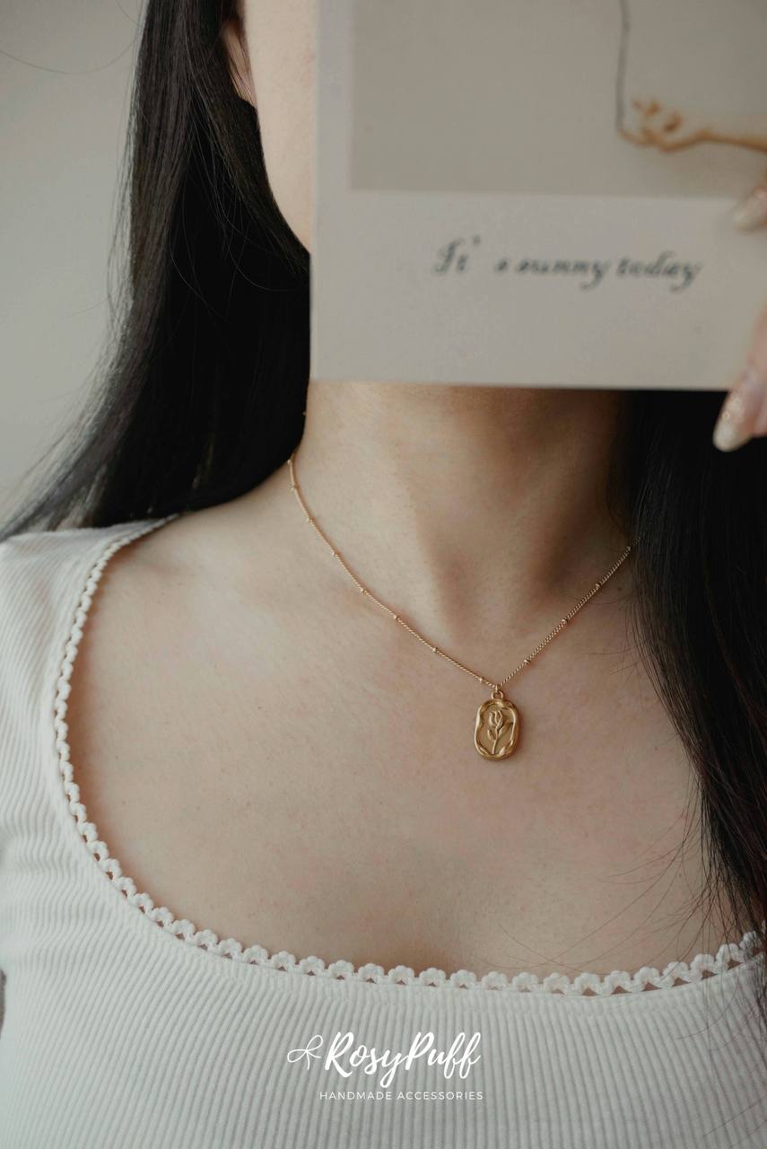 Tulip Stamp Necklace