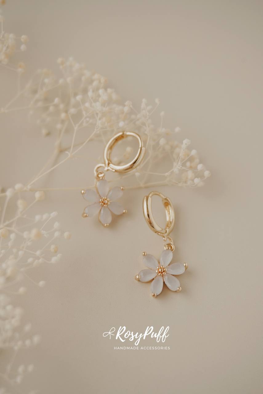 Purple Petals Earrings