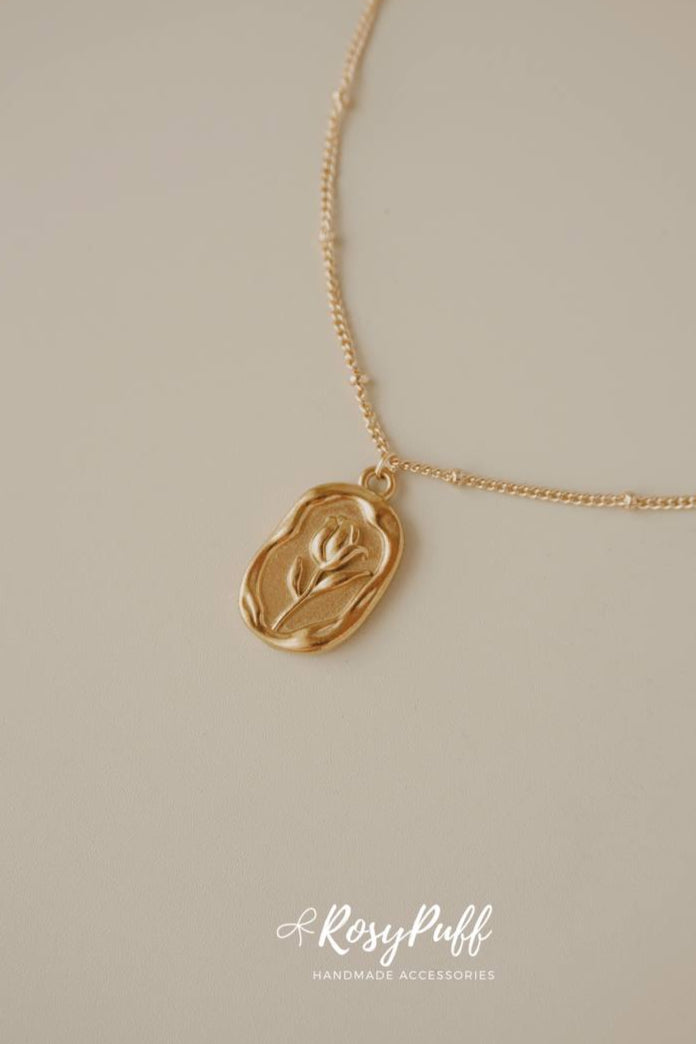 Tulip Stamp Necklace