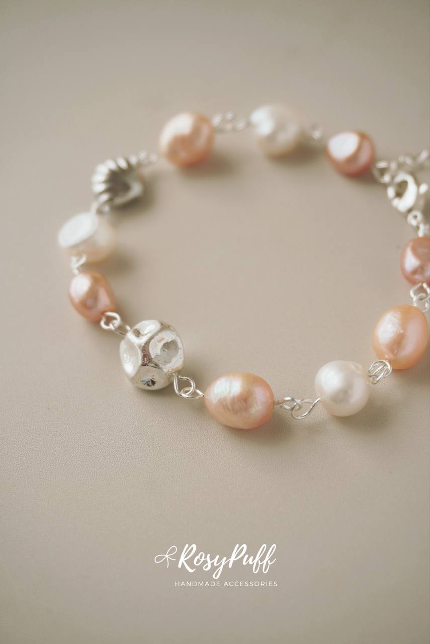 Pearl Horizon Bracelet In Silver