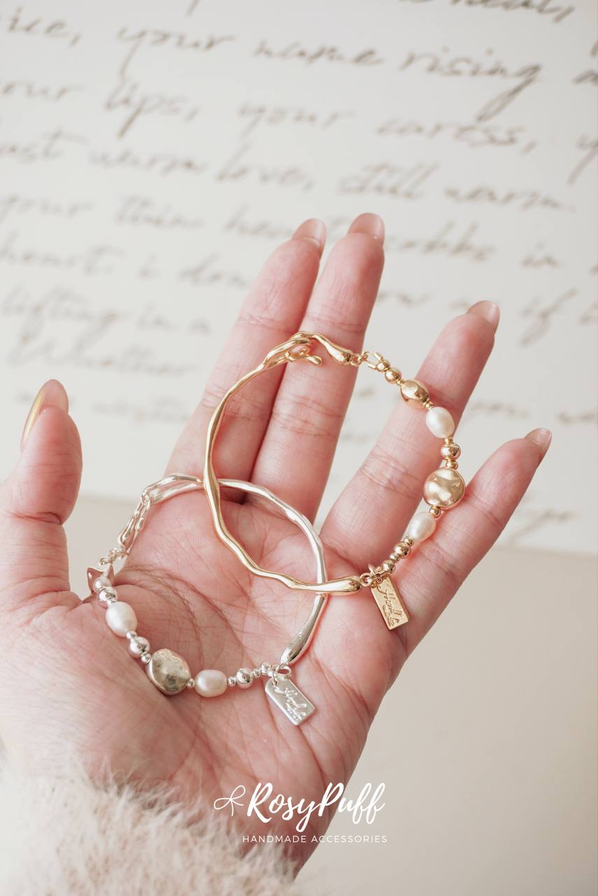 Pearl serenity bracelet in Silver