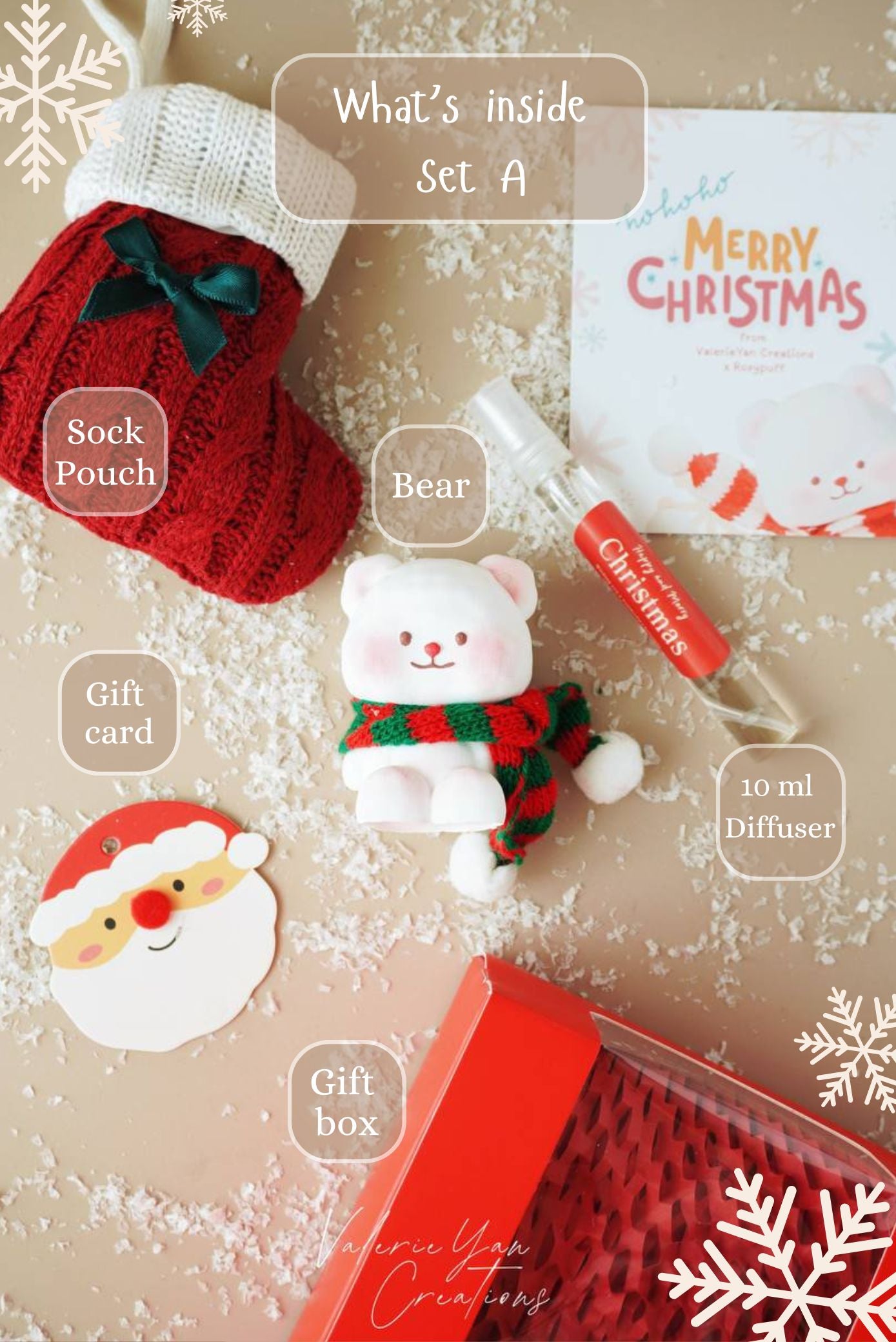 Christmas Bear Diffuser Set A (Indoor)