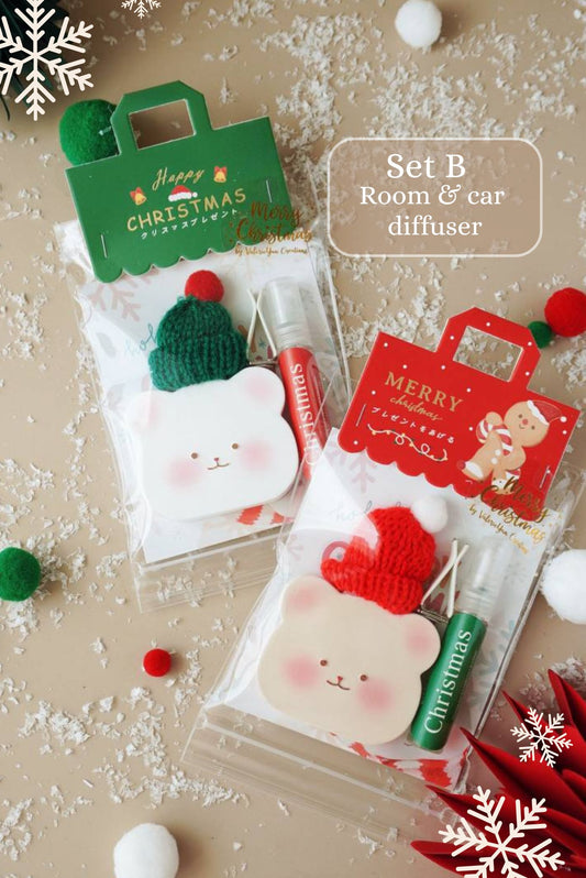 Christmas Bear Diffusers Set B (Room/Car)