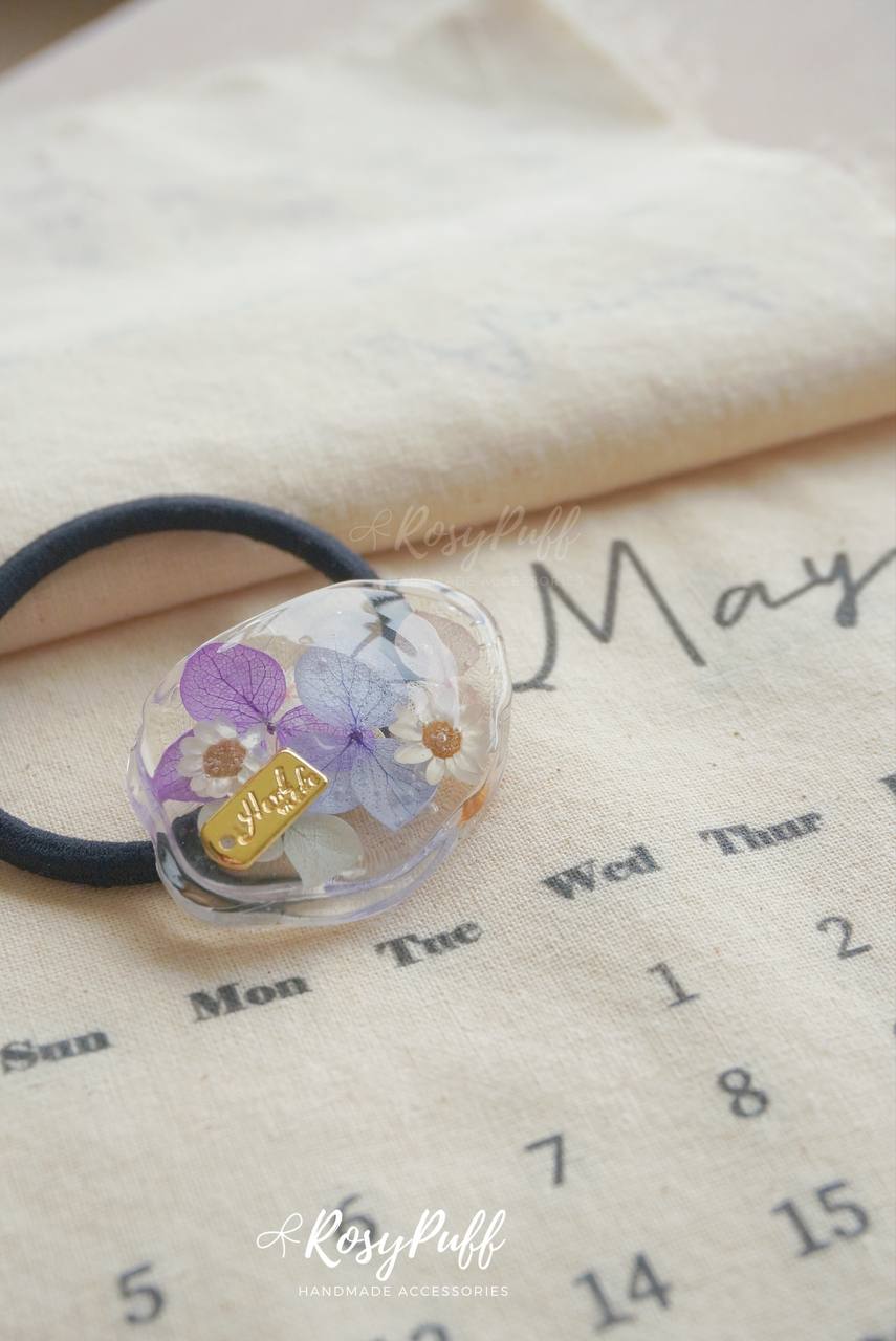 Floral Garden Elastic Hair Tie