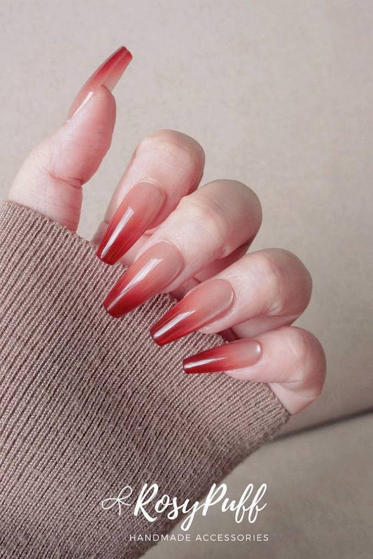 Ruby Veil Press-On Nails