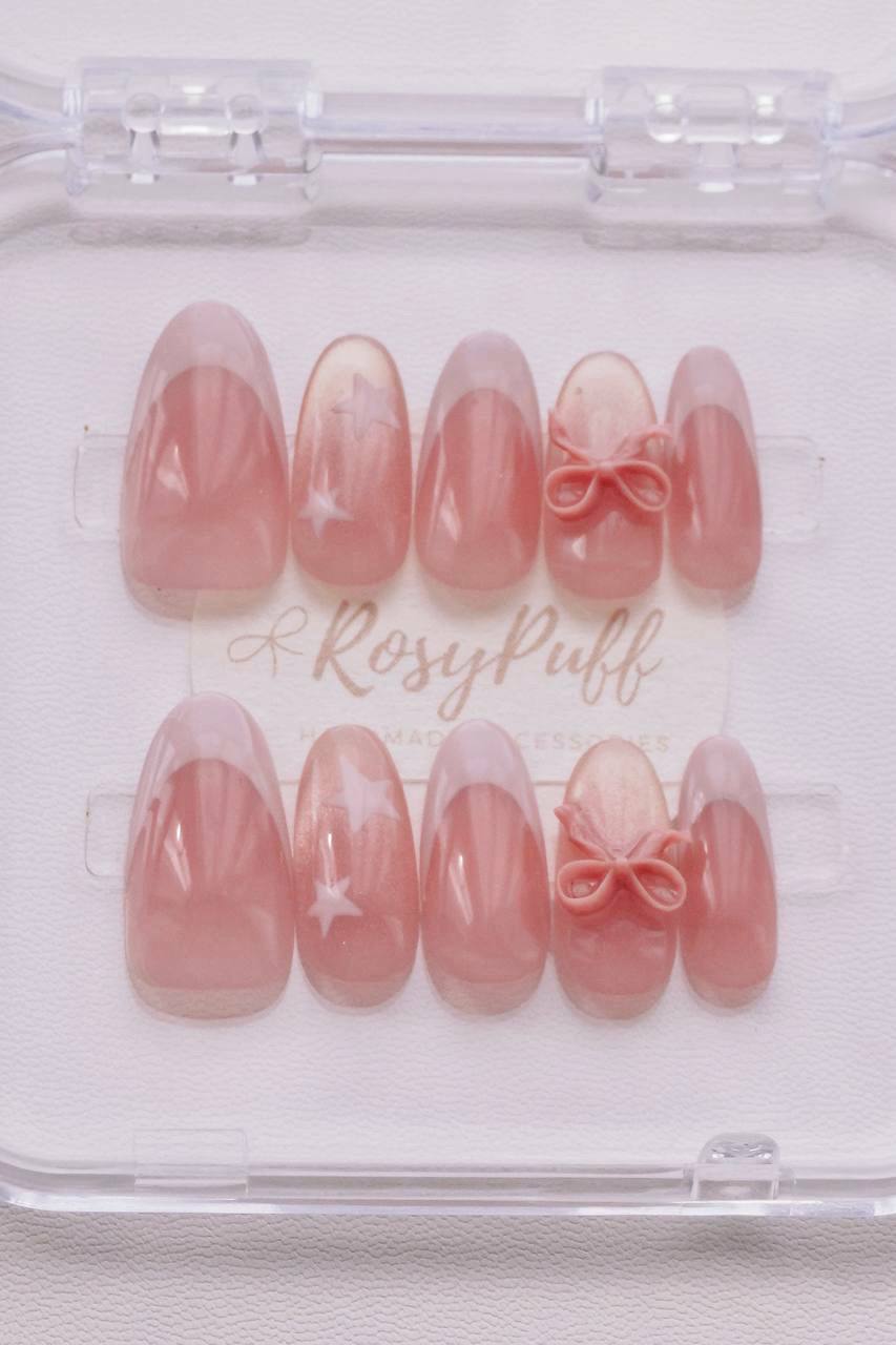 Petite Ribbon Press-On Nails