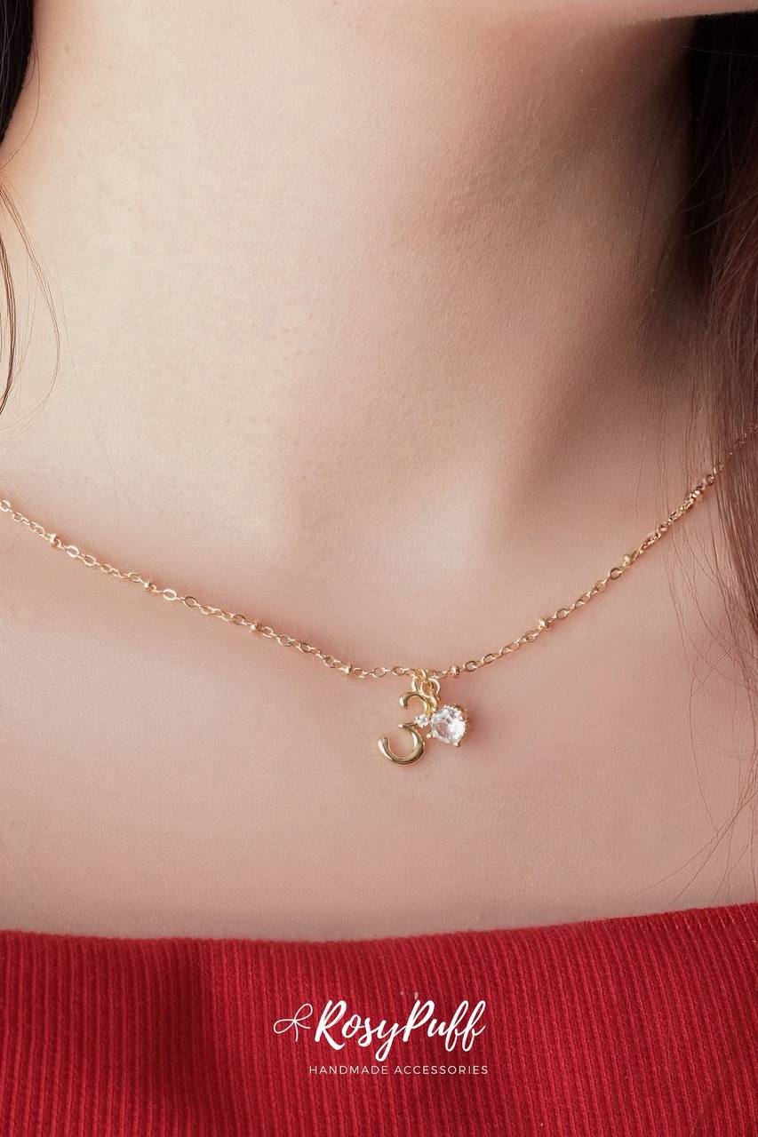 Lucky Fortune Number Necklace In Gold