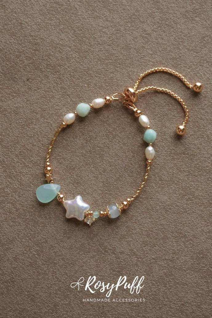 Twinkle Soda Bracelet In Aquamarine Stone