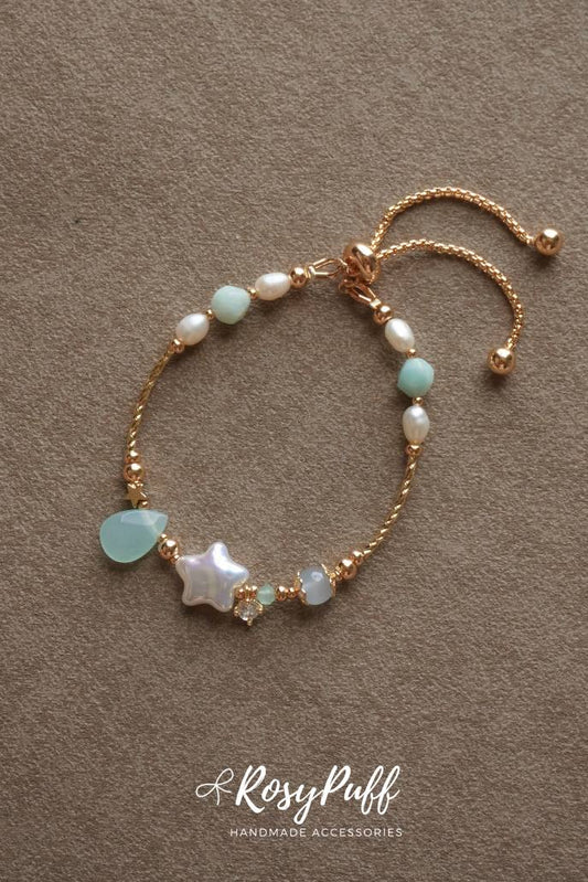 Twinkle Soda Bracelet In Aquamarine Stone