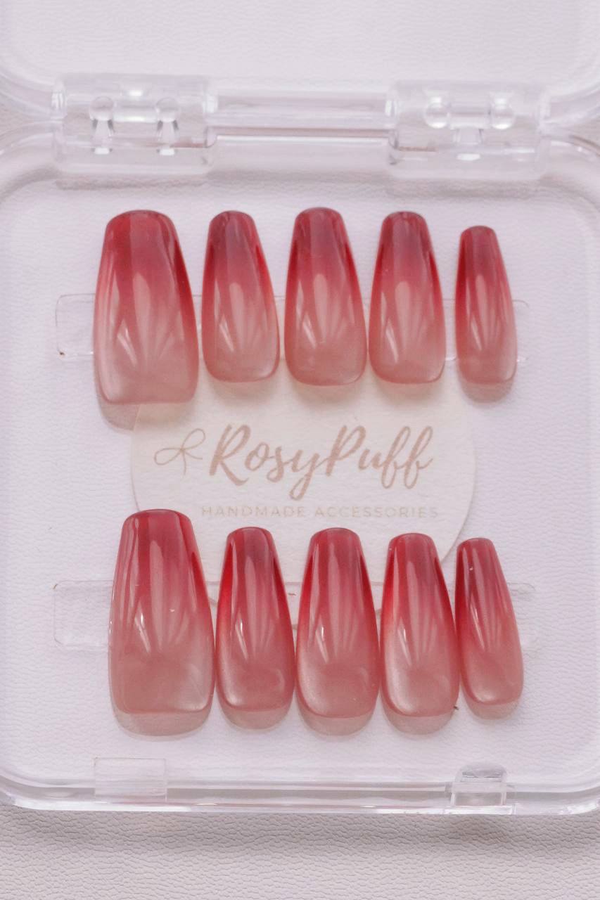 Ruby Veil Press-On Nails