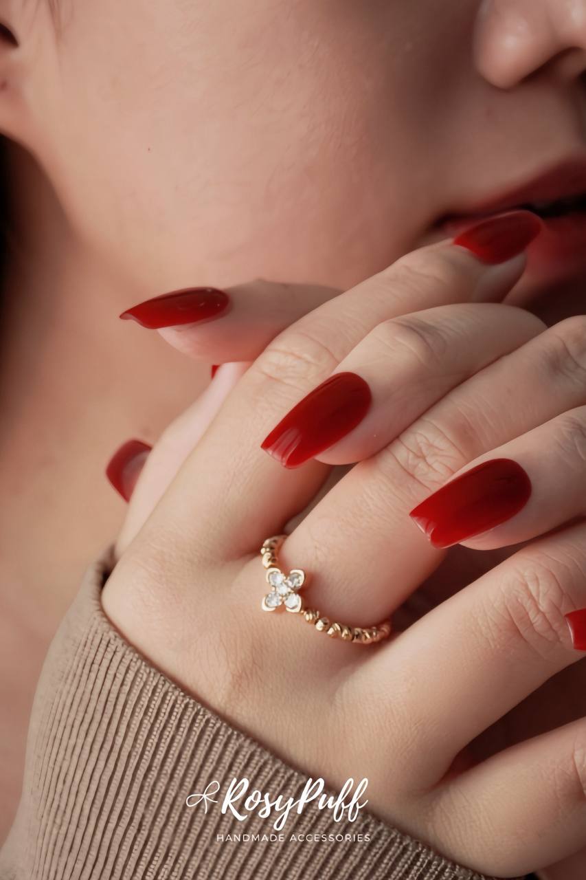 Lucky Clover Ring In Gold