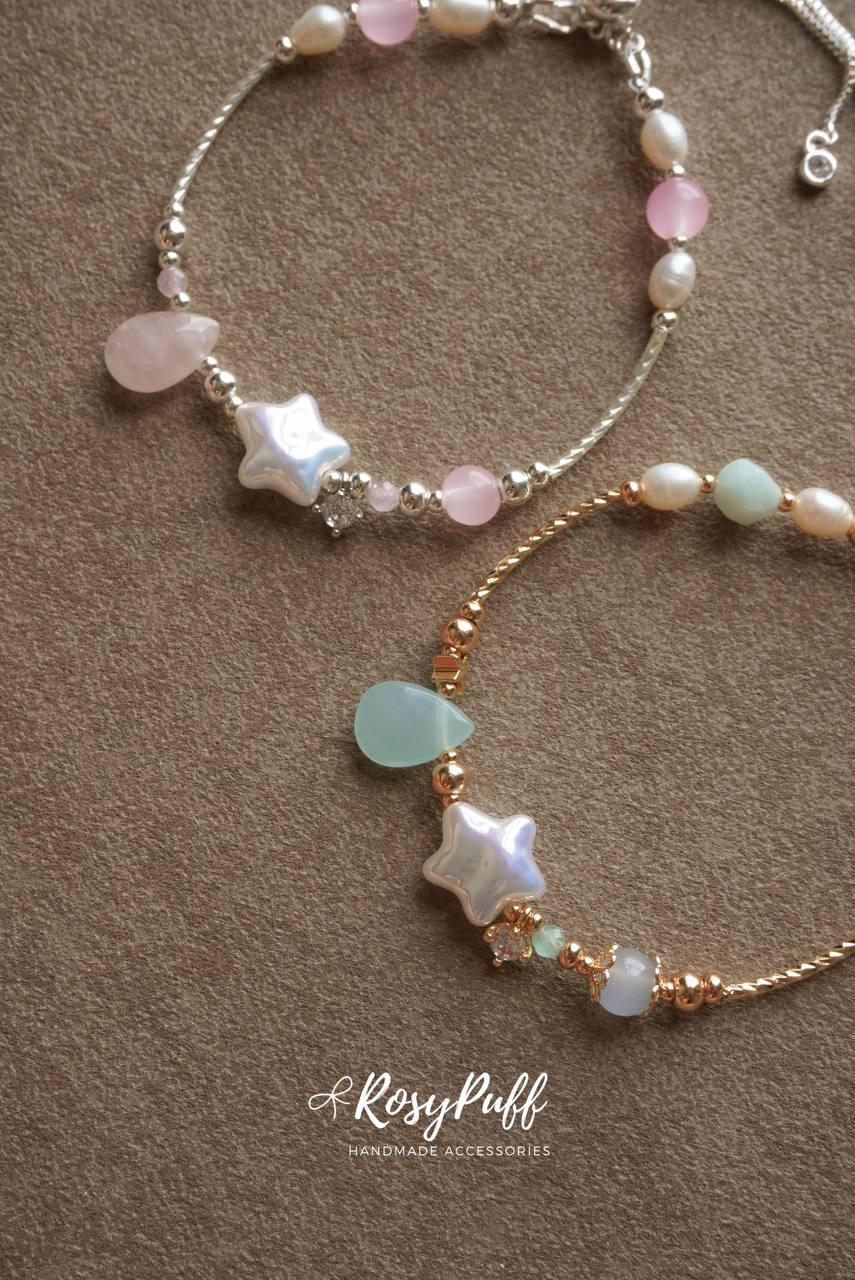 Twinkle Soda Bracelet In Aquamarine Stone