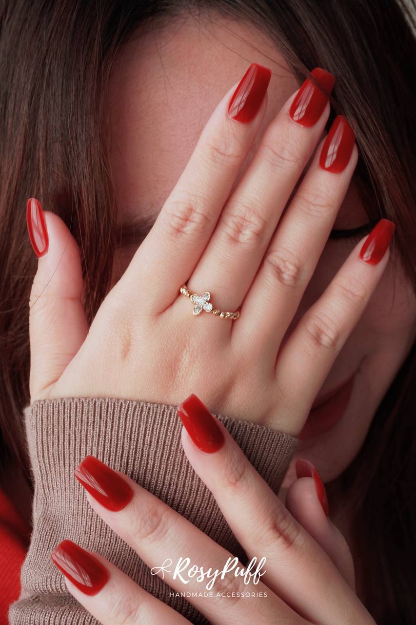 Lucky Clover Ring In Gold