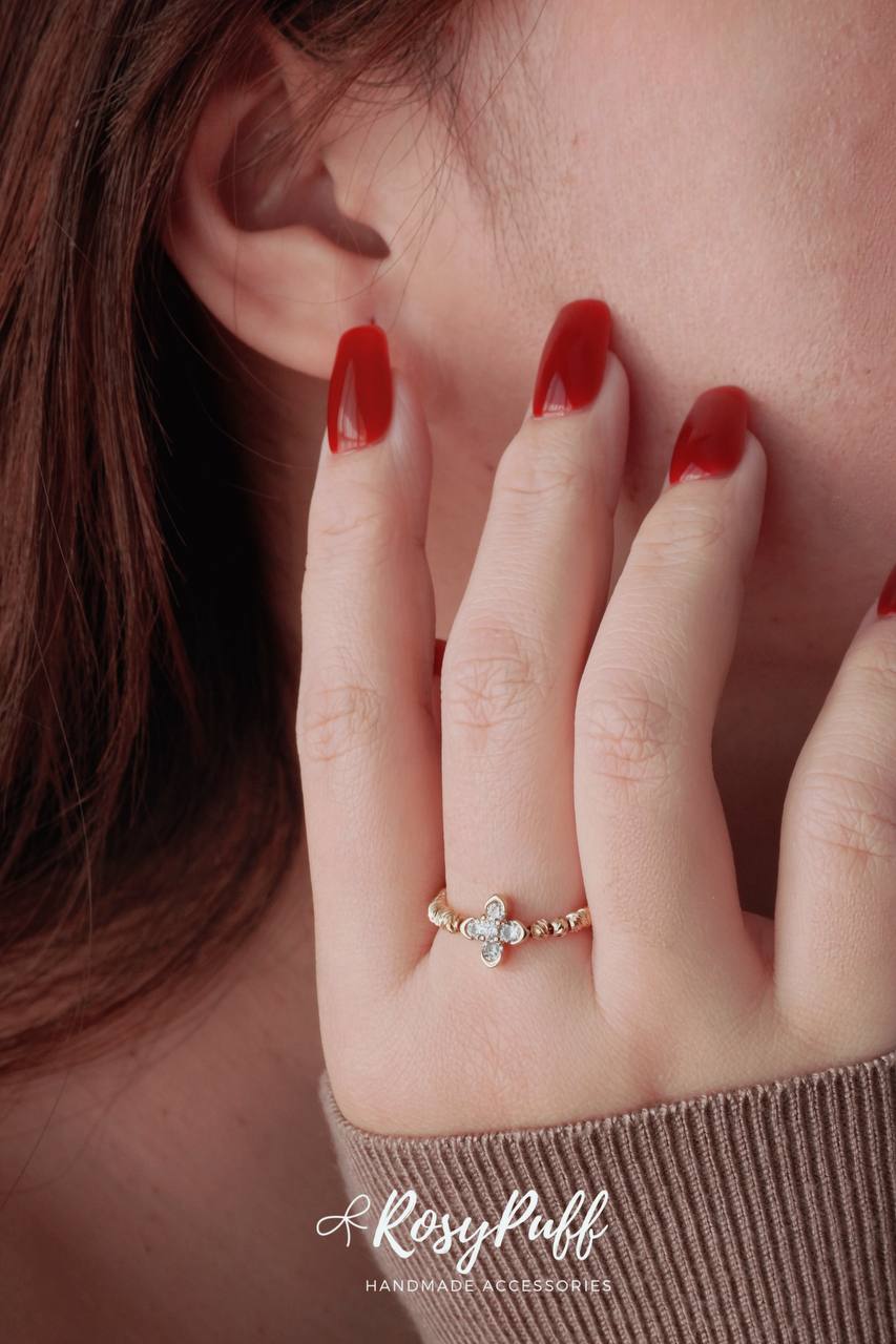 Lucky Clover Ring In Gold