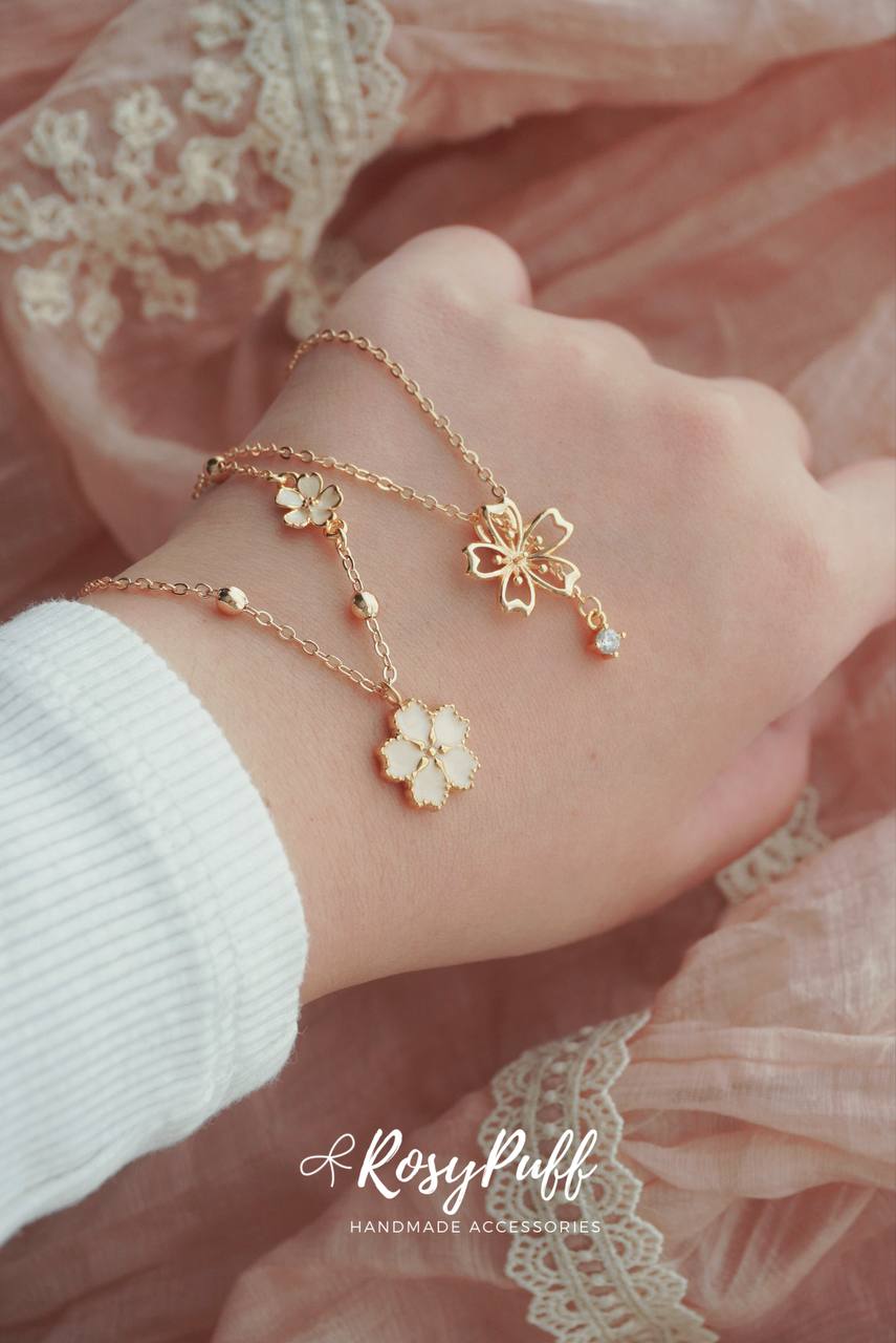 Cherry Blossom Rain Necklace
