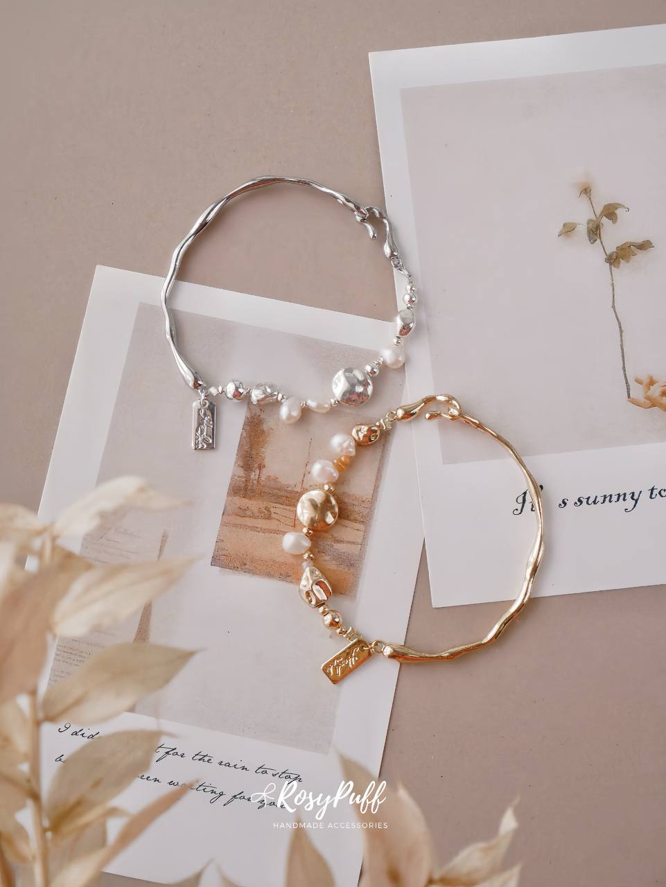 Pearl serenity bracelet in Gold