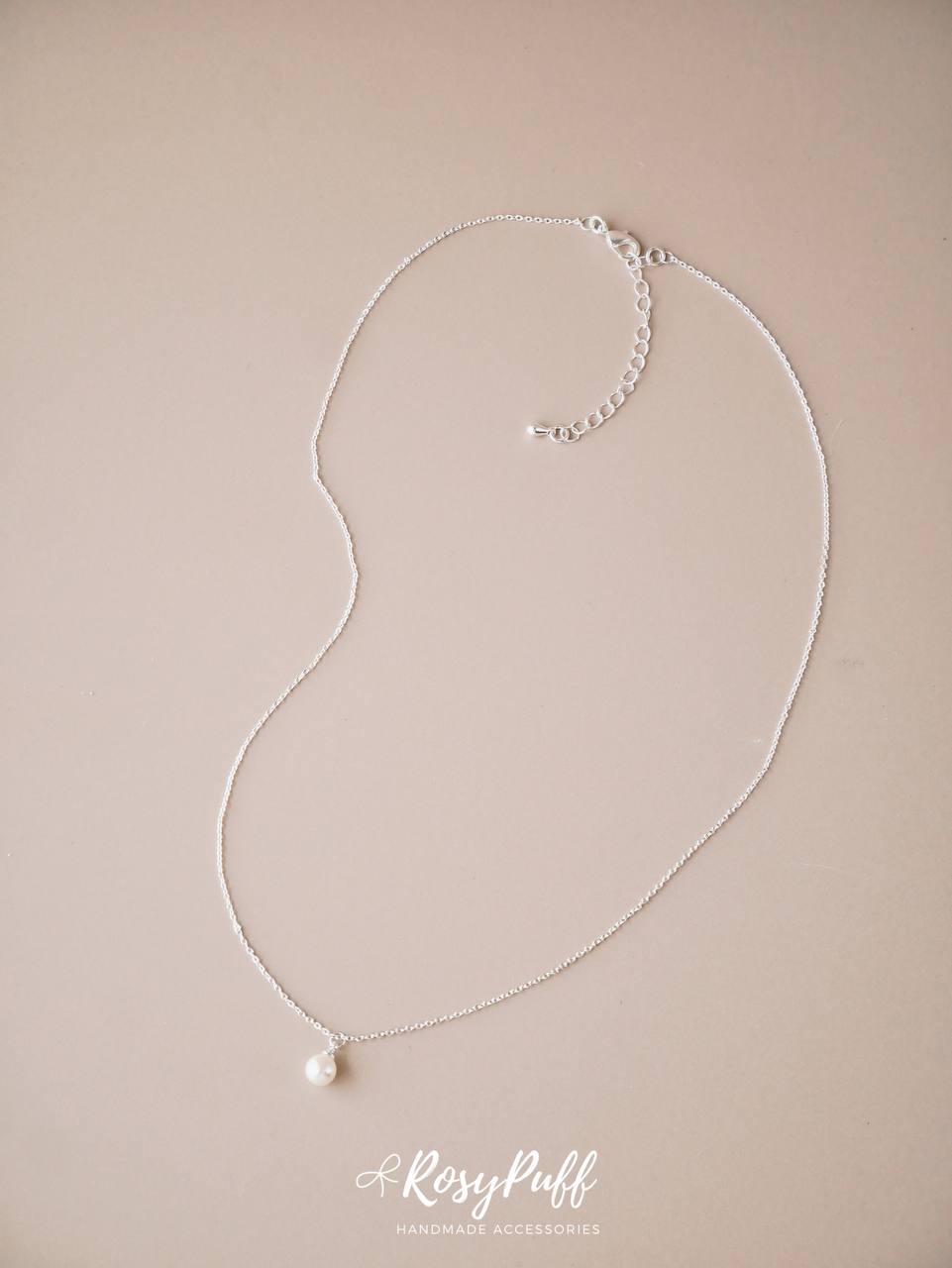 Classic 6mm Pearl Necklace In Silver