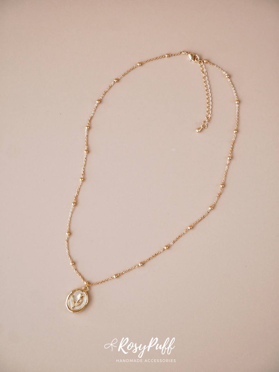 Tulip Pearl Necklace