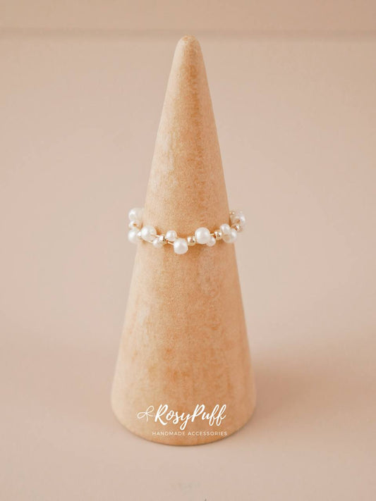 Braided Pearls Ring