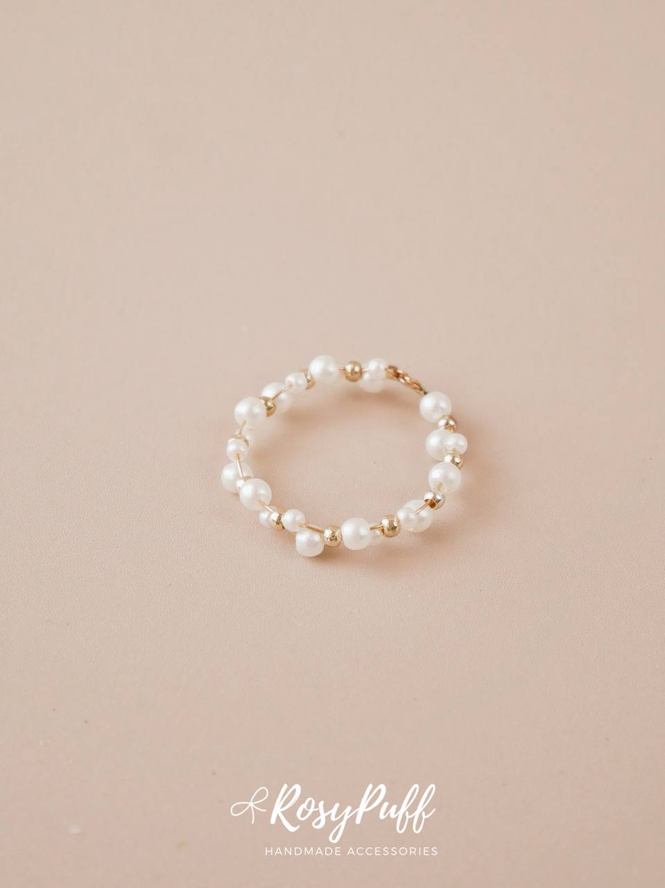 Braided Pearls Ring