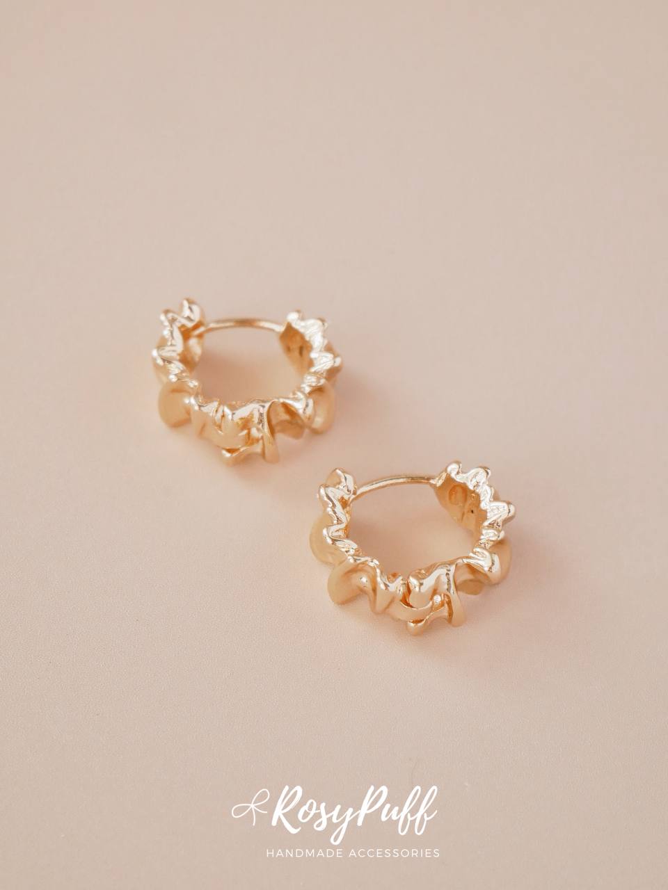 Gold Folds Earrings