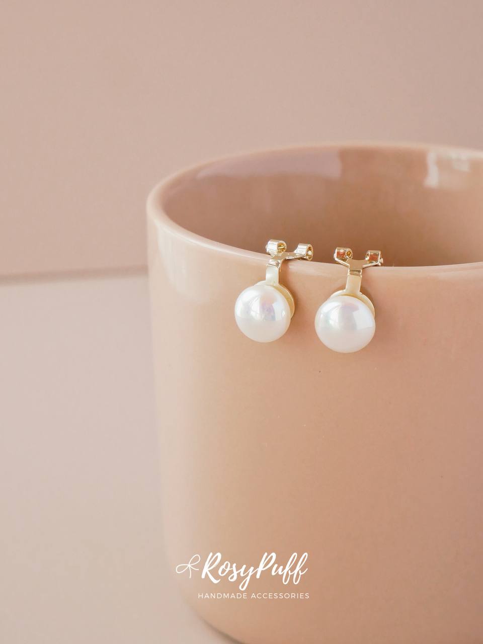 Classic Pearl Clip Earrings