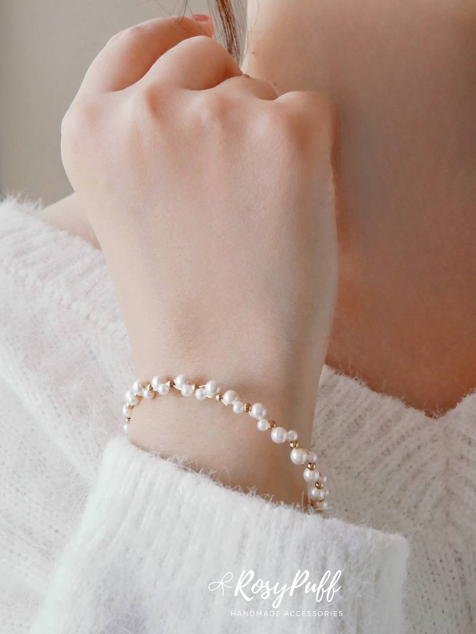 Swarovski Braided Pearl Bracelet