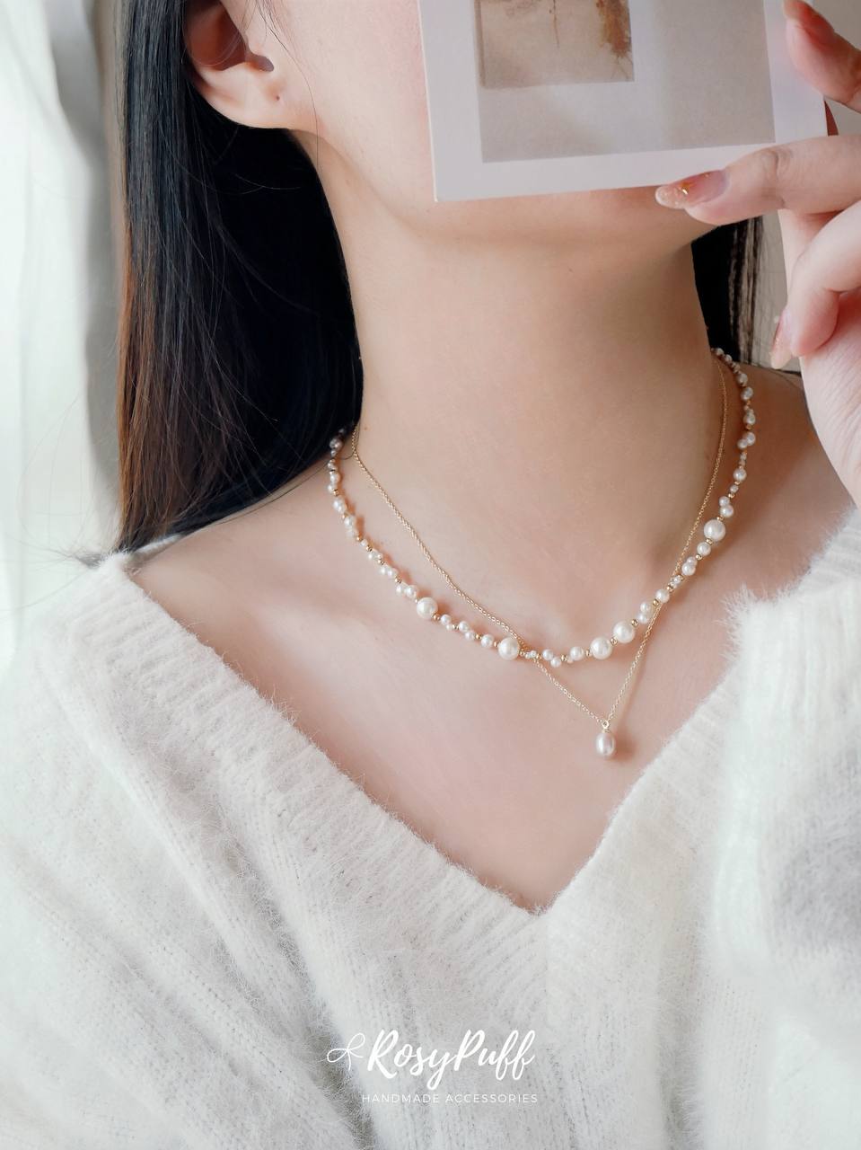 Swarovski Braided Pearl Necklace