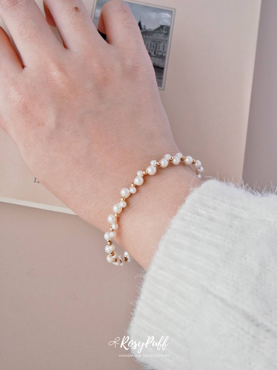 Swarovski Braided Pearl Bracelet