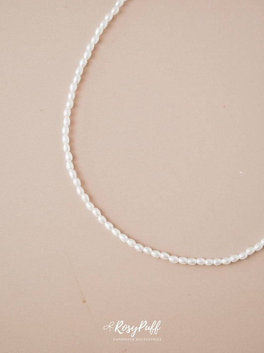 2mm Waterdrop Pearls Necklace