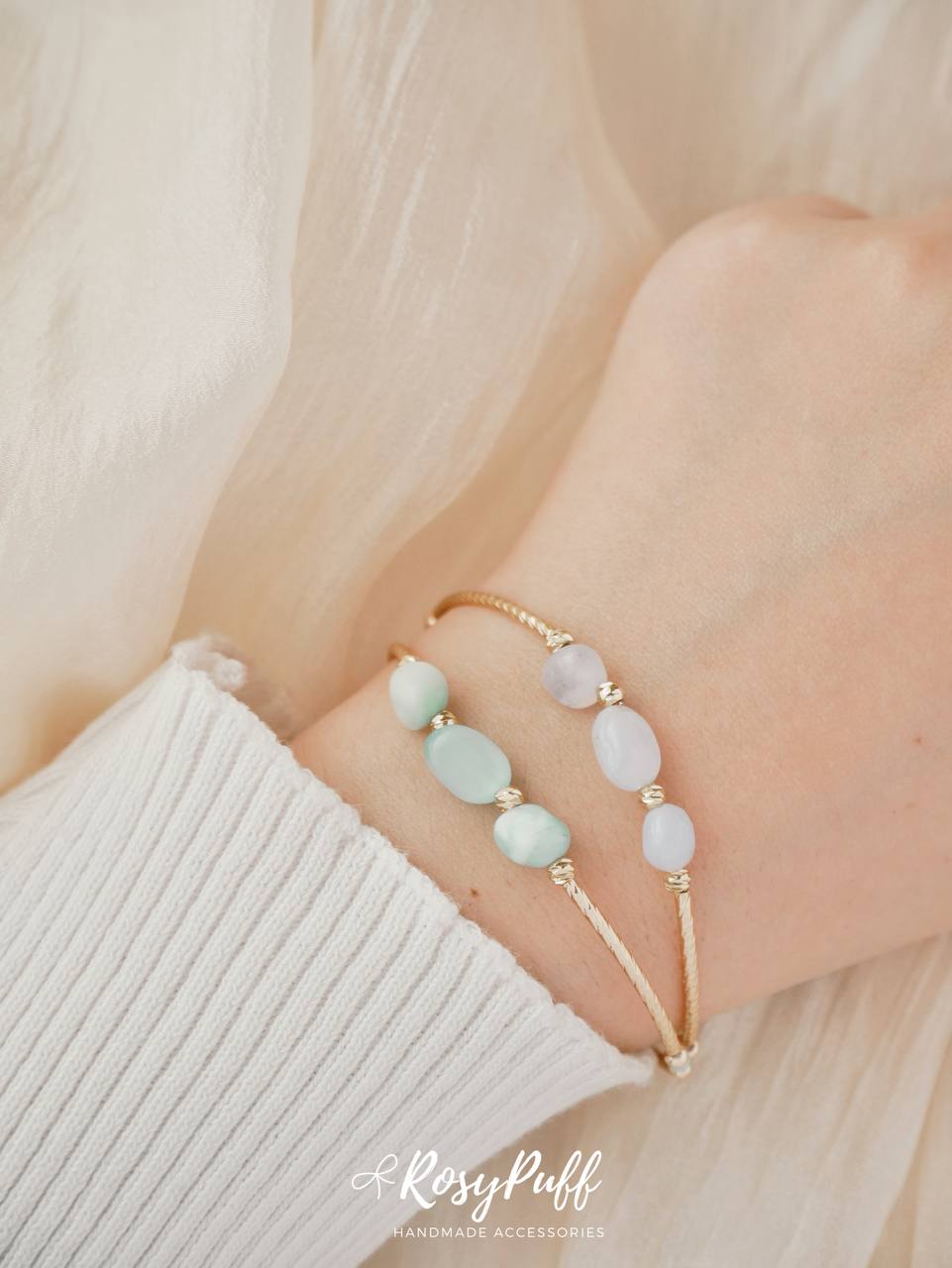 Angel Stone In Tiffany Blue Bangle