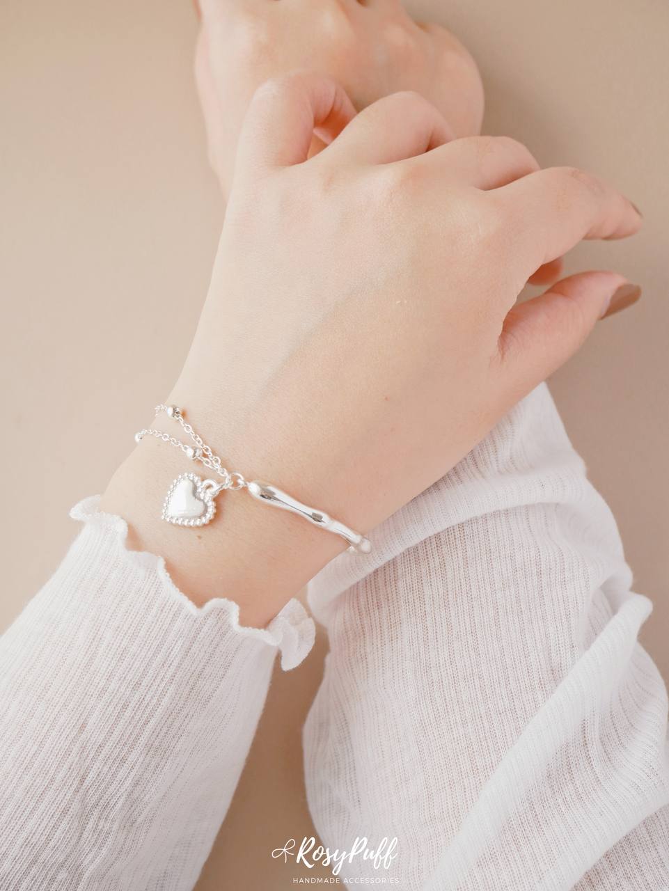 Ivory Heart Bracelet