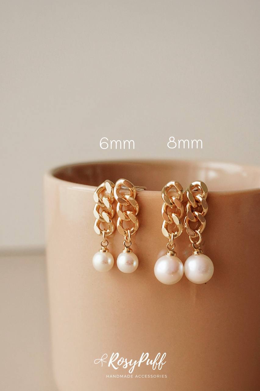 Timeless Chains Earrings In 6mm