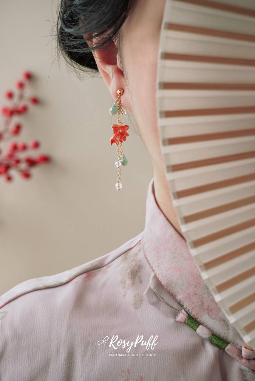 Goldfish Bubbles Earrings
