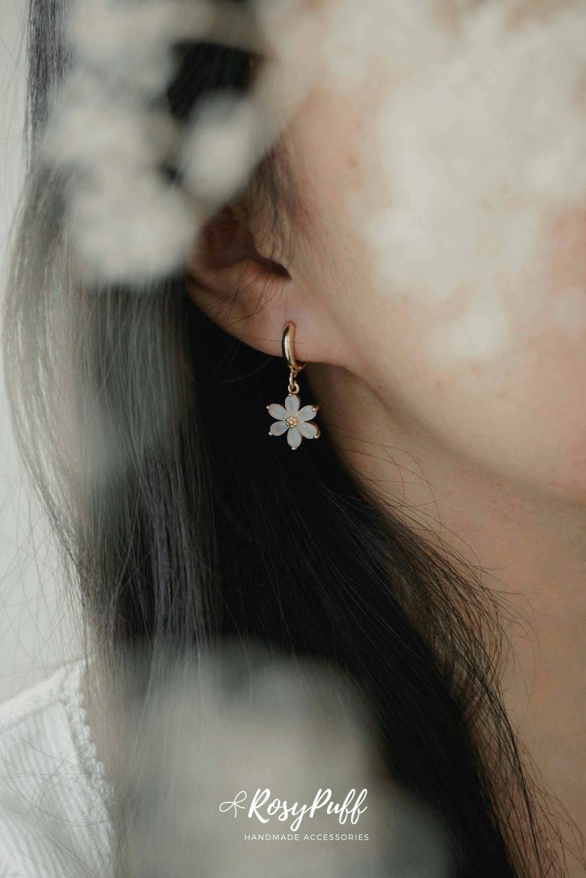 Purple Petals Earrings