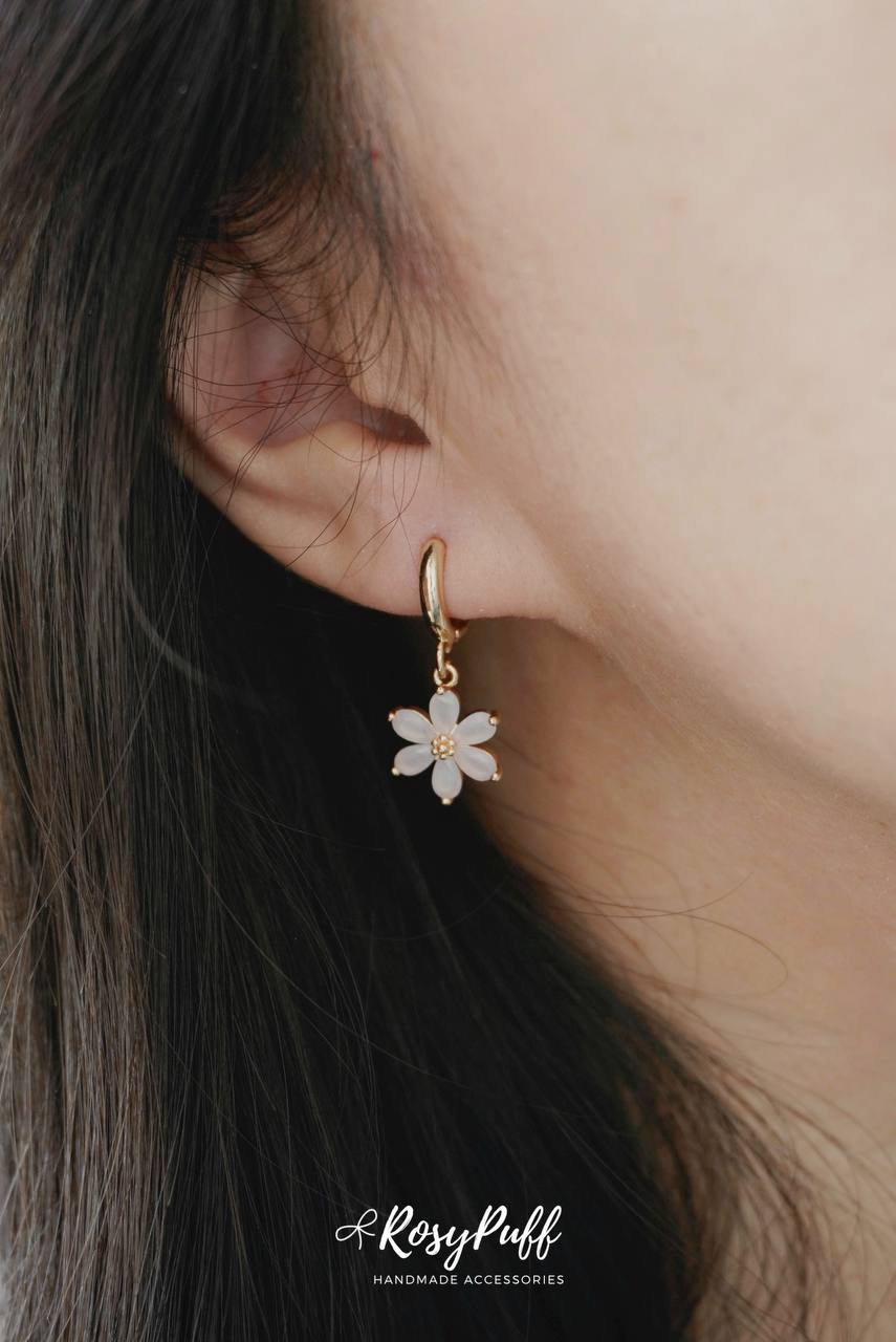 Purple Petals Earrings