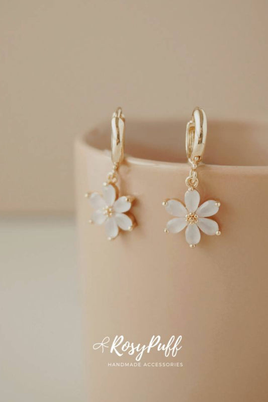 Purple Petals Earrings