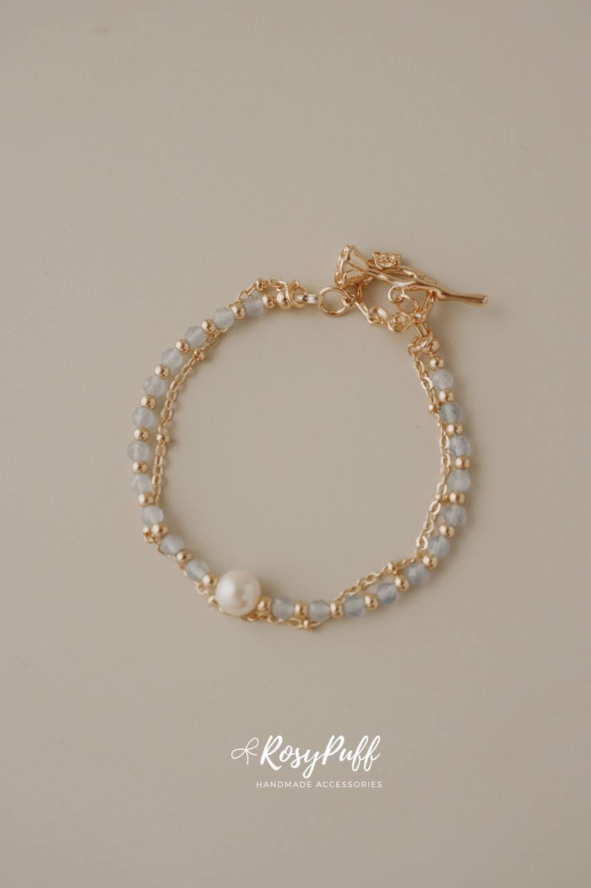 Spring Whisper Duo Layers Bracelet In Blue