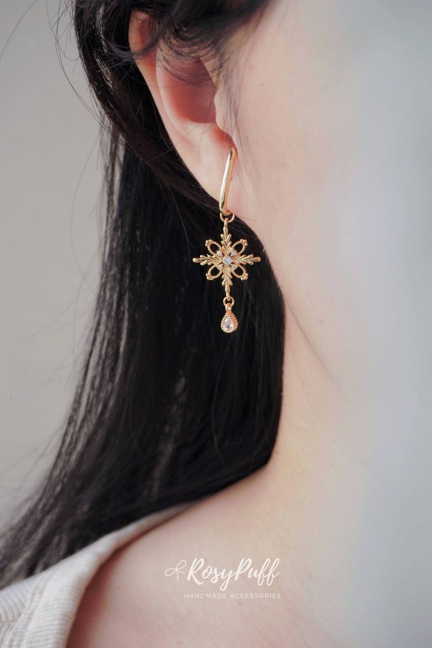 First Snow drops ( For Ear Cuffs )