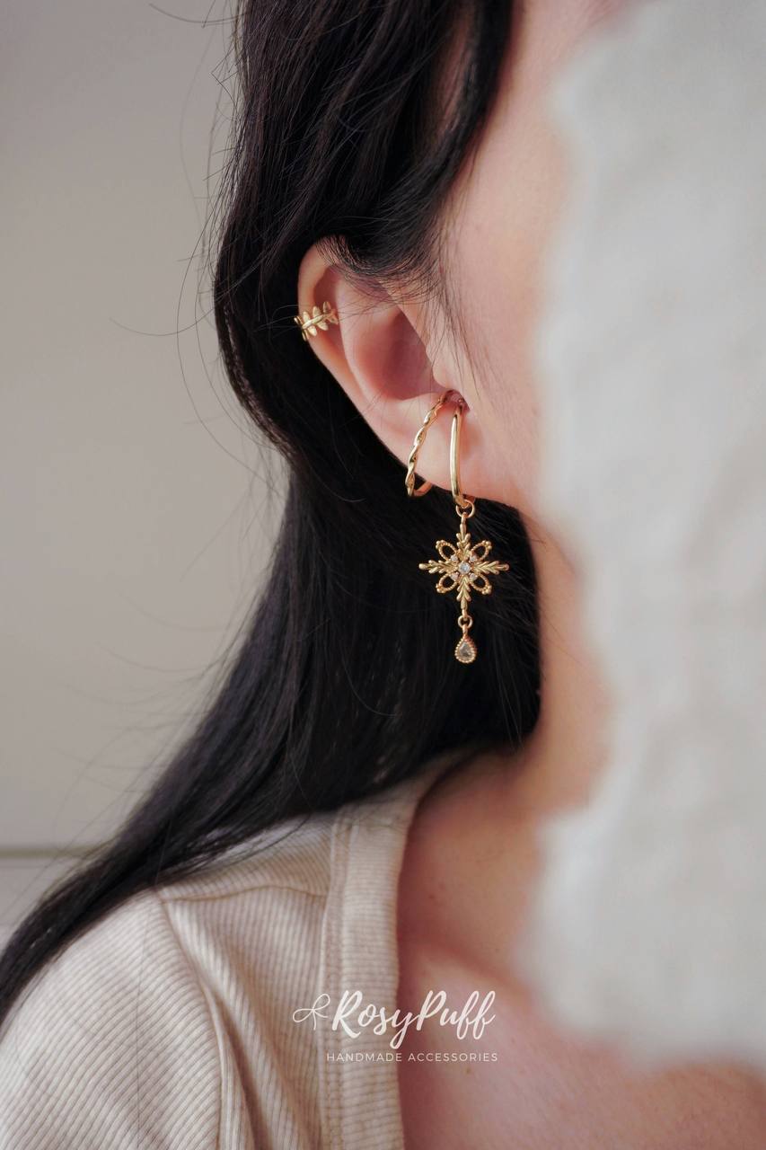 First Snow drops ( For Ear Cuffs )