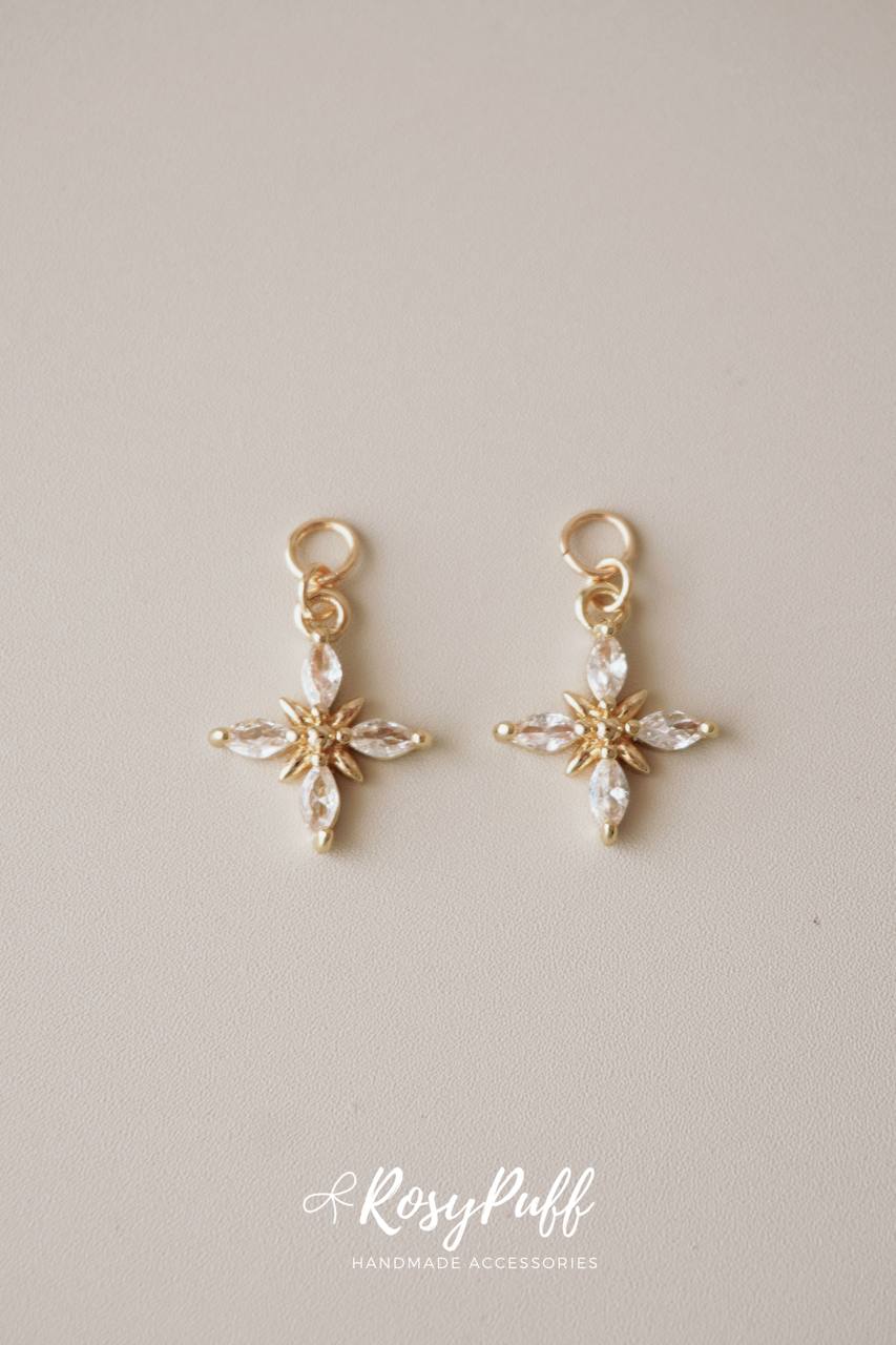 Diamond Cross Pendants ( For Ear Cuff )