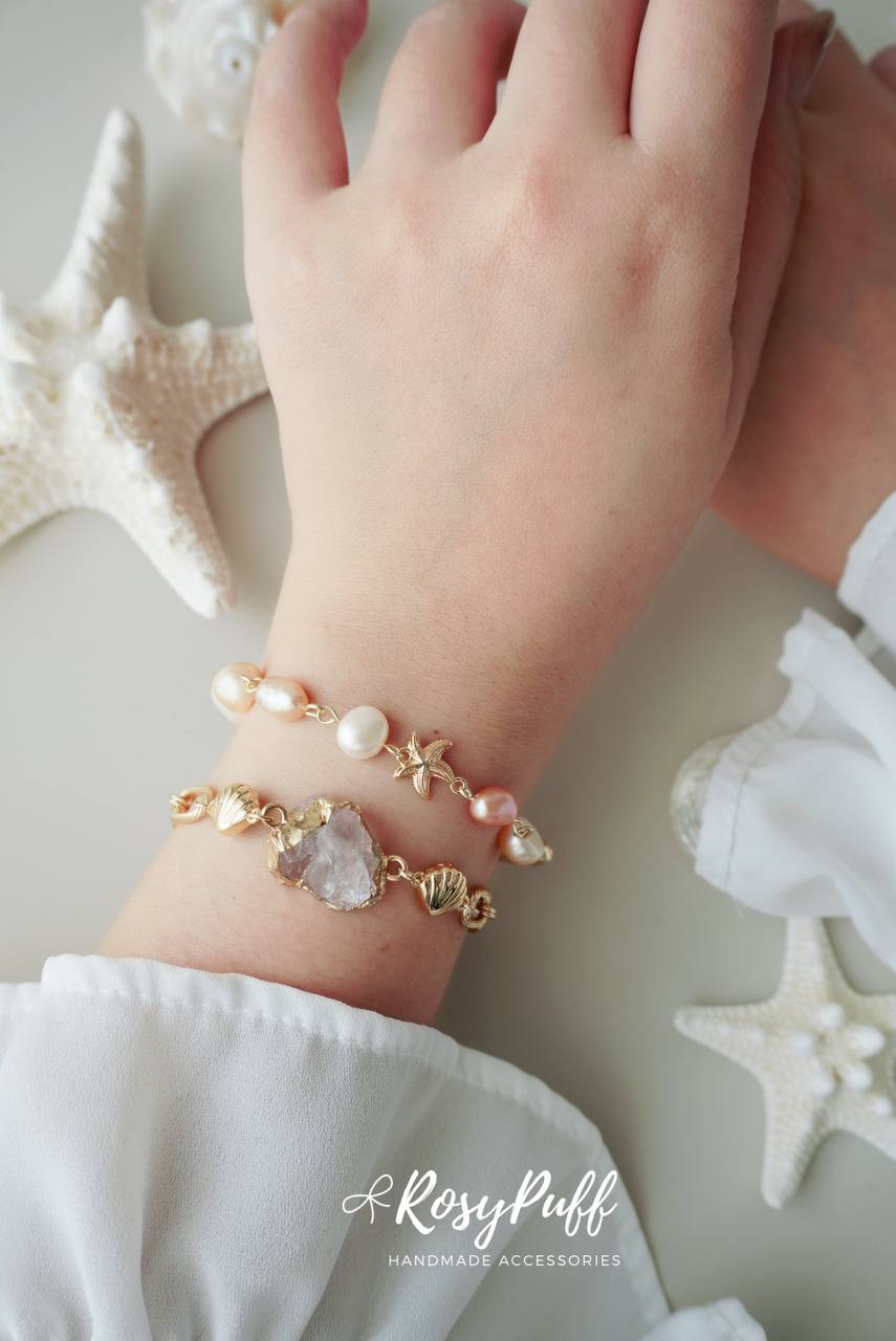 Pink Crystal Ocean Bracelet