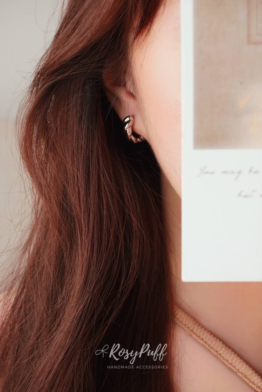 Silver Braided Earrings